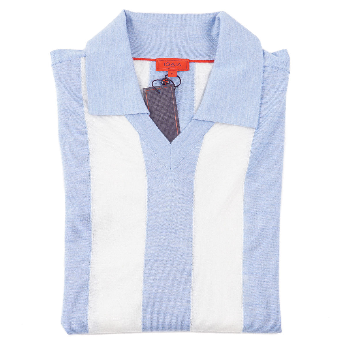 Isaia Knit Cashmere-Silk Polo Sweater - Top Shelf Apparel