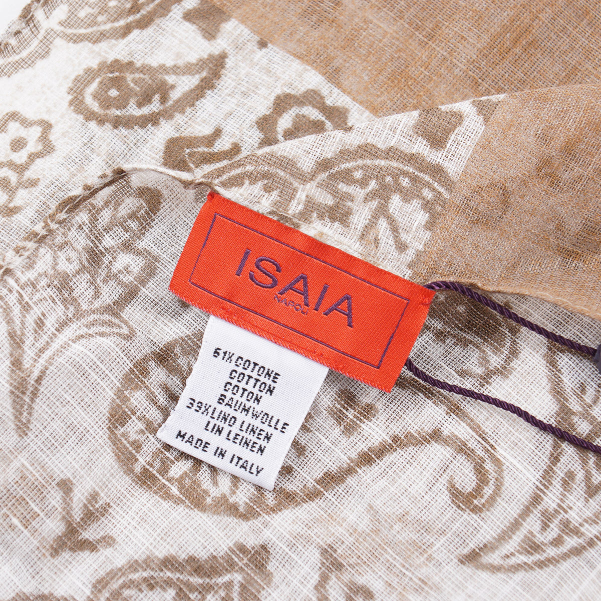 Isaia Lightweight Cotton and Linen Scarf - Top Shelf Apparel