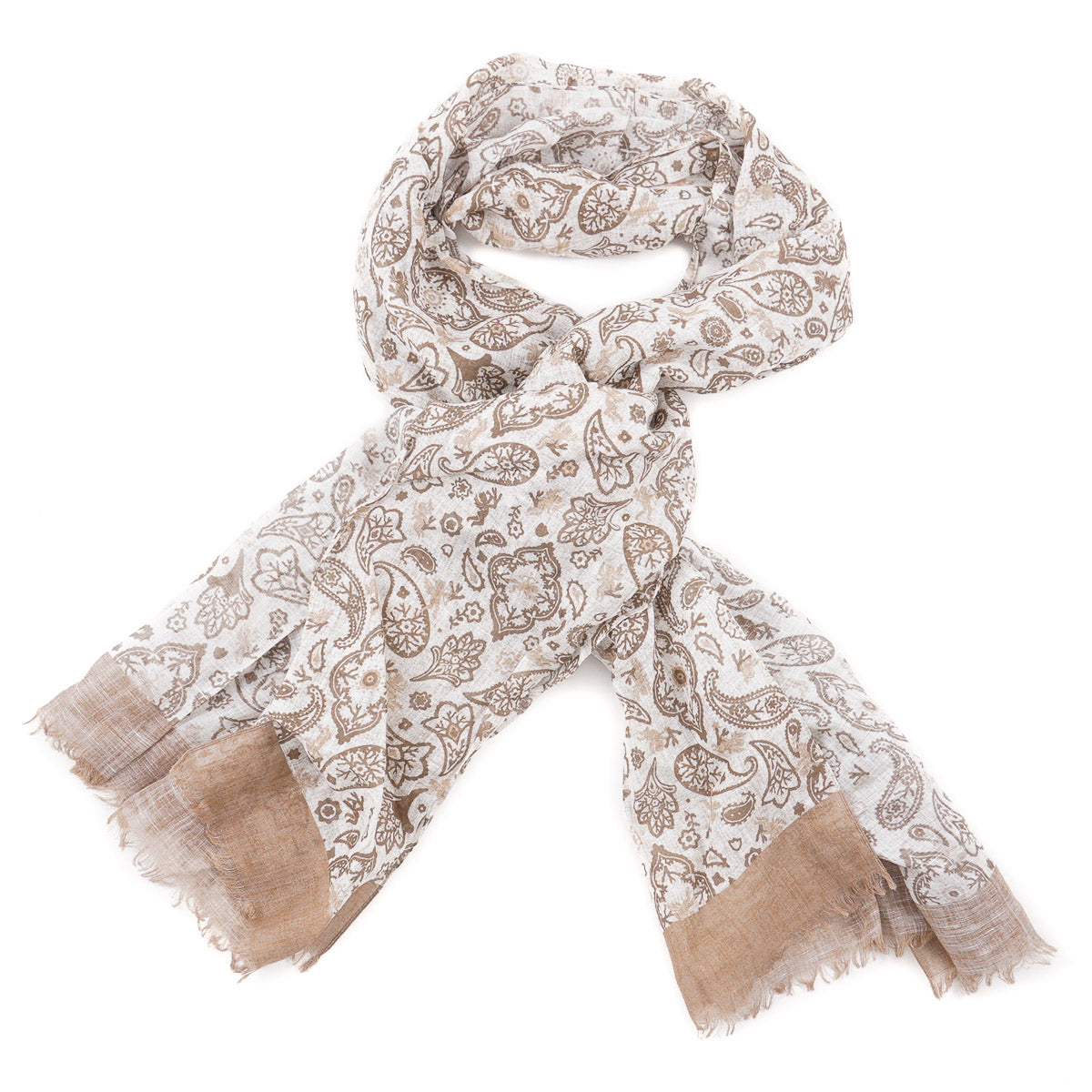 Isaia Lightweight Cotton and Linen Scarf - Top Shelf Apparel