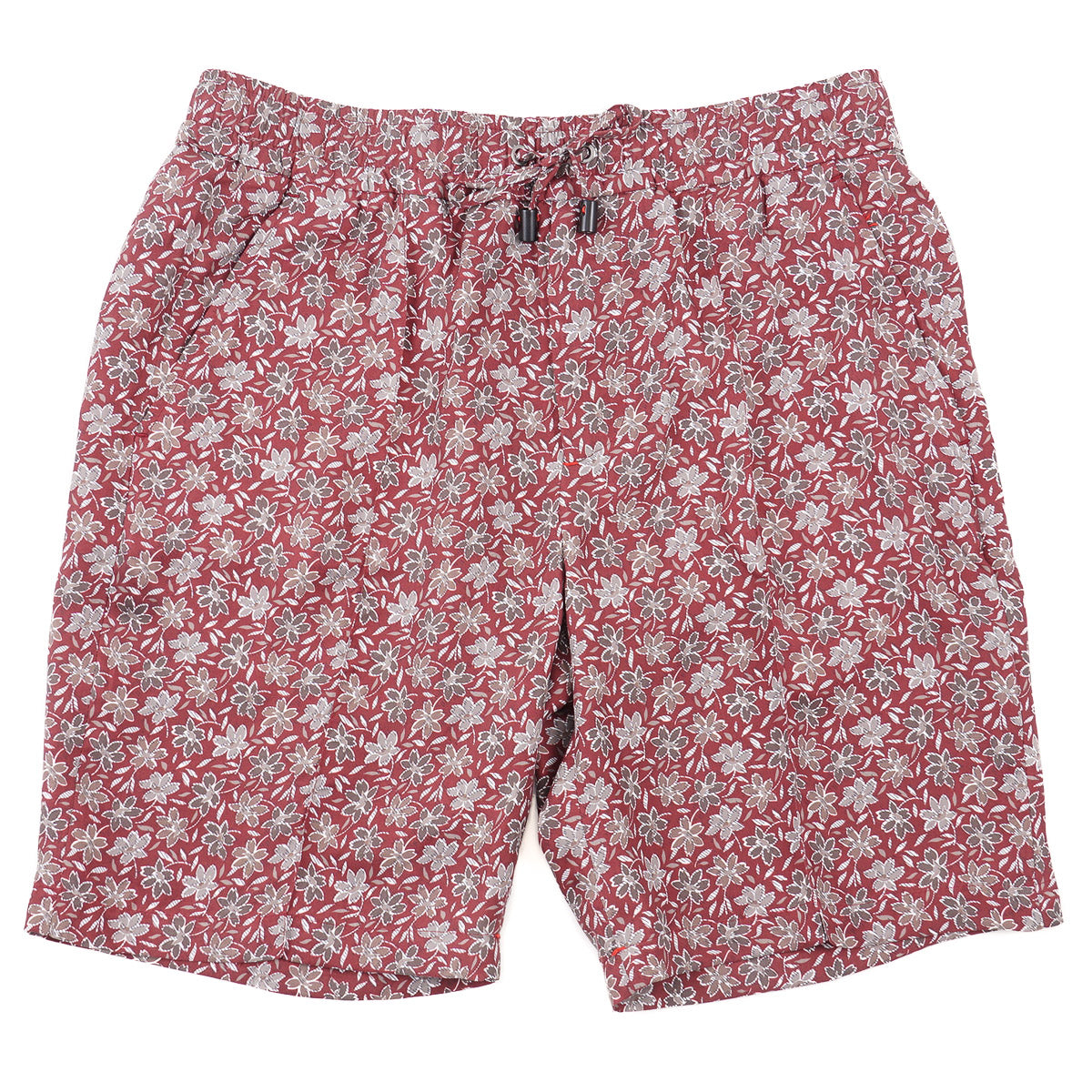 Isaia Printed Silk Drawstring Shorts - Top Shelf Apparel