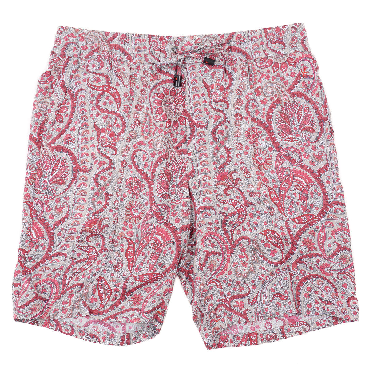 Isaia Printed Silk Drawstring Shorts - Top Shelf Apparel