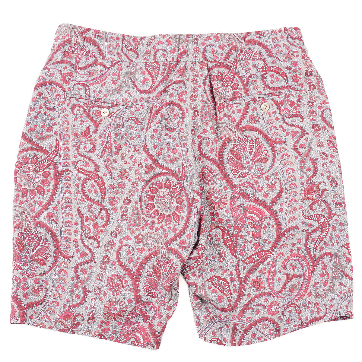 Isaia Printed Silk Drawstring Shorts - Top Shelf Apparel