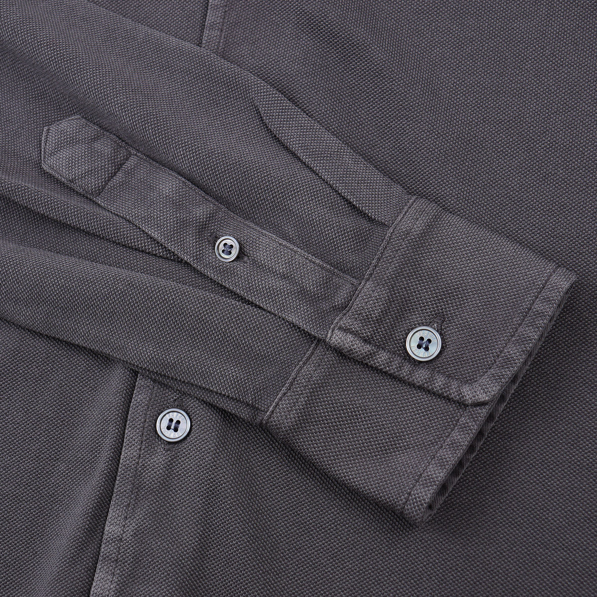 Fedeli Long Sleeve Pique Cotton Shirt - Top Shelf Apparel