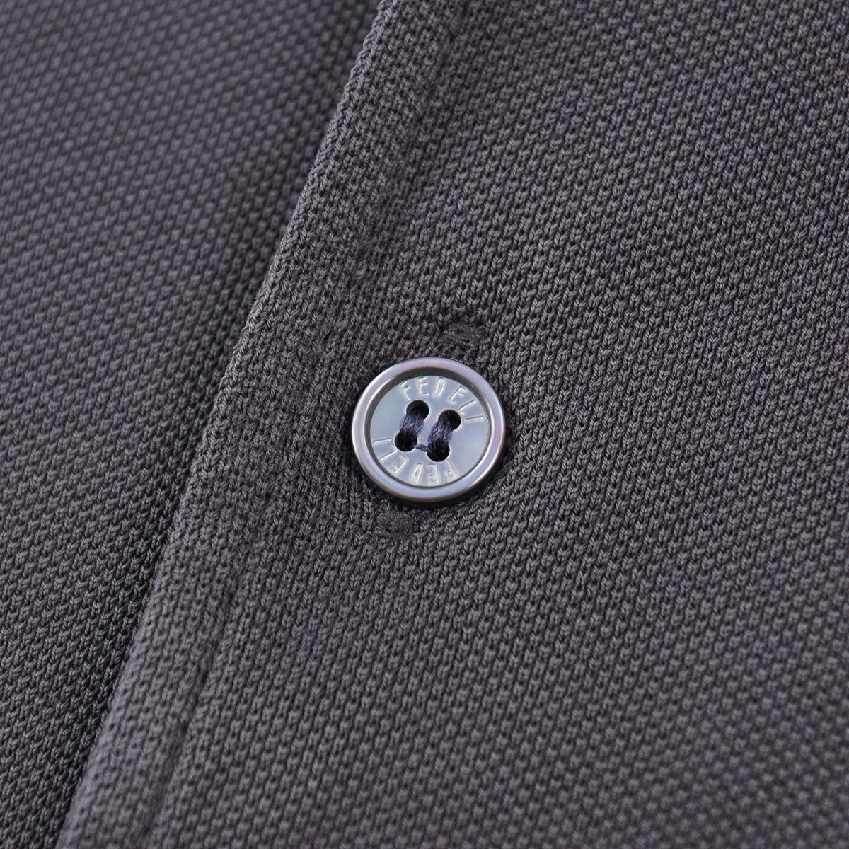 Fedeli Long Sleeve Pique Cotton Shirt - Top Shelf Apparel