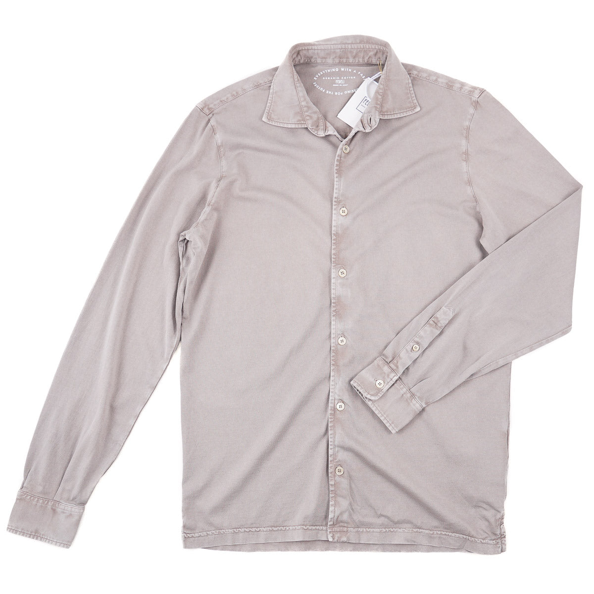 Fedeli Jersey Cotton Button-Front Shirt - Top Shelf Apparel
