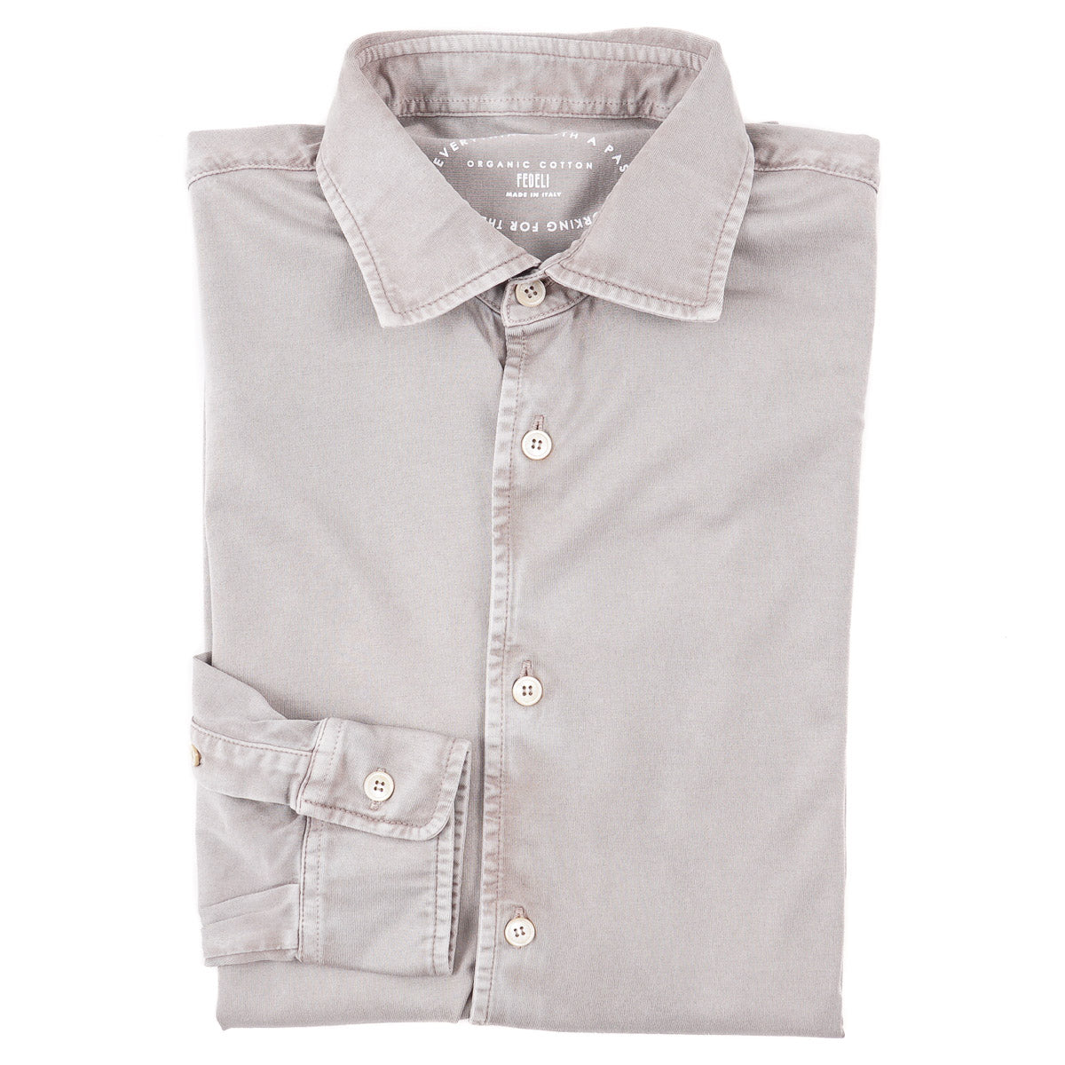 Fedeli Jersey Cotton Button-Front Shirt - Top Shelf Apparel