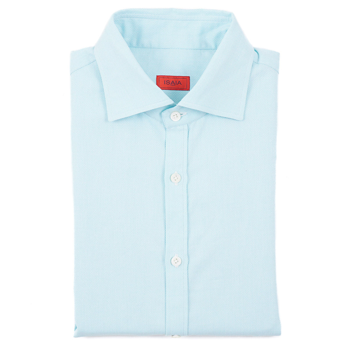 Isaia Short Sleeve Cotton Sport Shirt