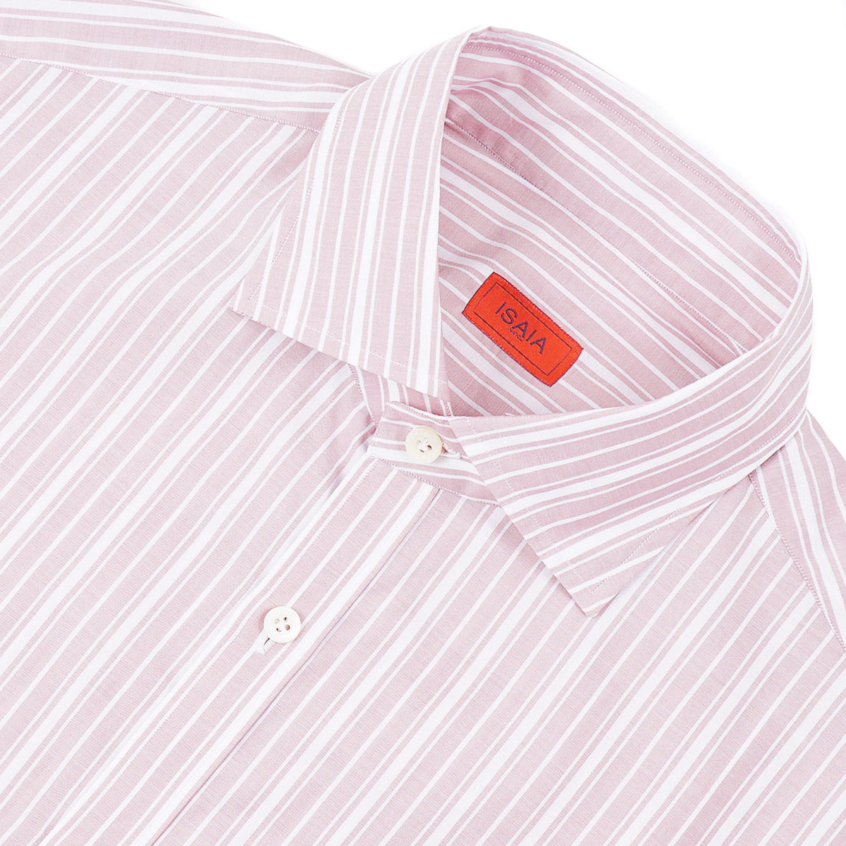 Isaia Short Sleeve Cotton Sport Shirt