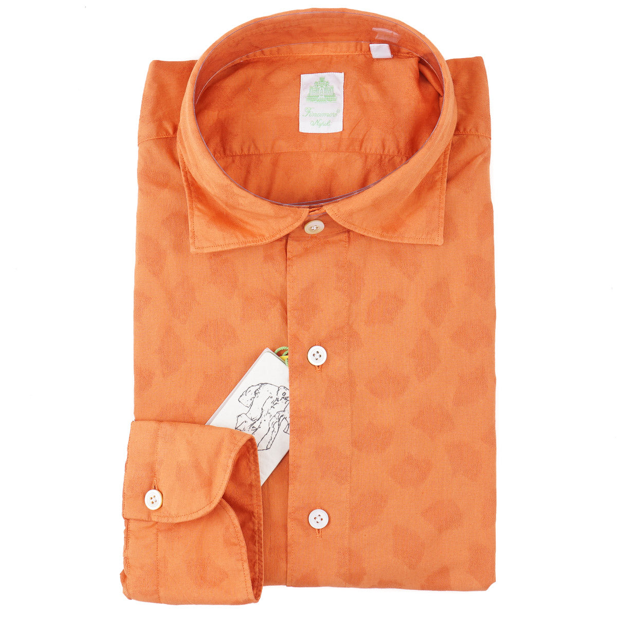 Finamore Lightweight Patterned Dress Shirt 15.5 Finamore Lightweight Patterned Dress Shirt 15.5