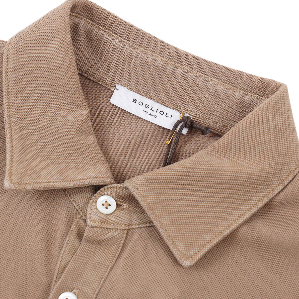 Boglioli Pique Knit Cotton Polo Shirt - Top Shelf Apparel