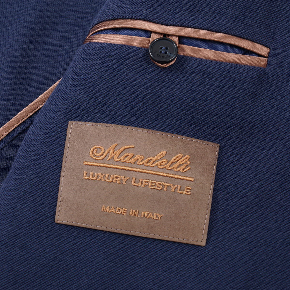Enrico Mandelli Pique Knit Cotton Blazer