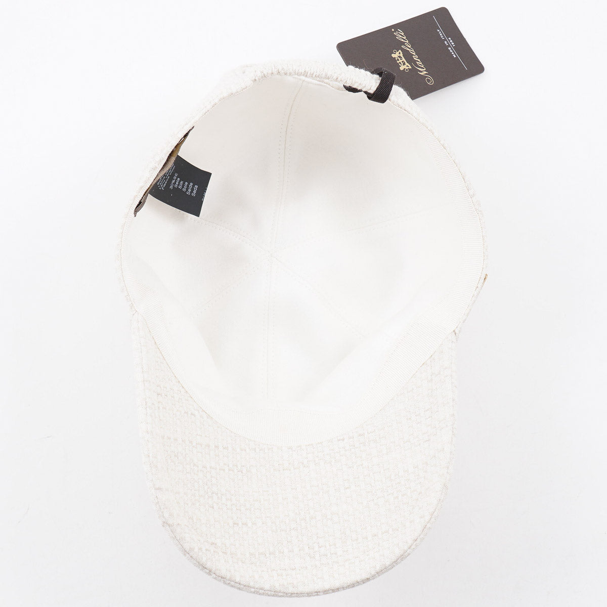 Enrico Mandelli Wool-Silk-Linen Baseball Cap