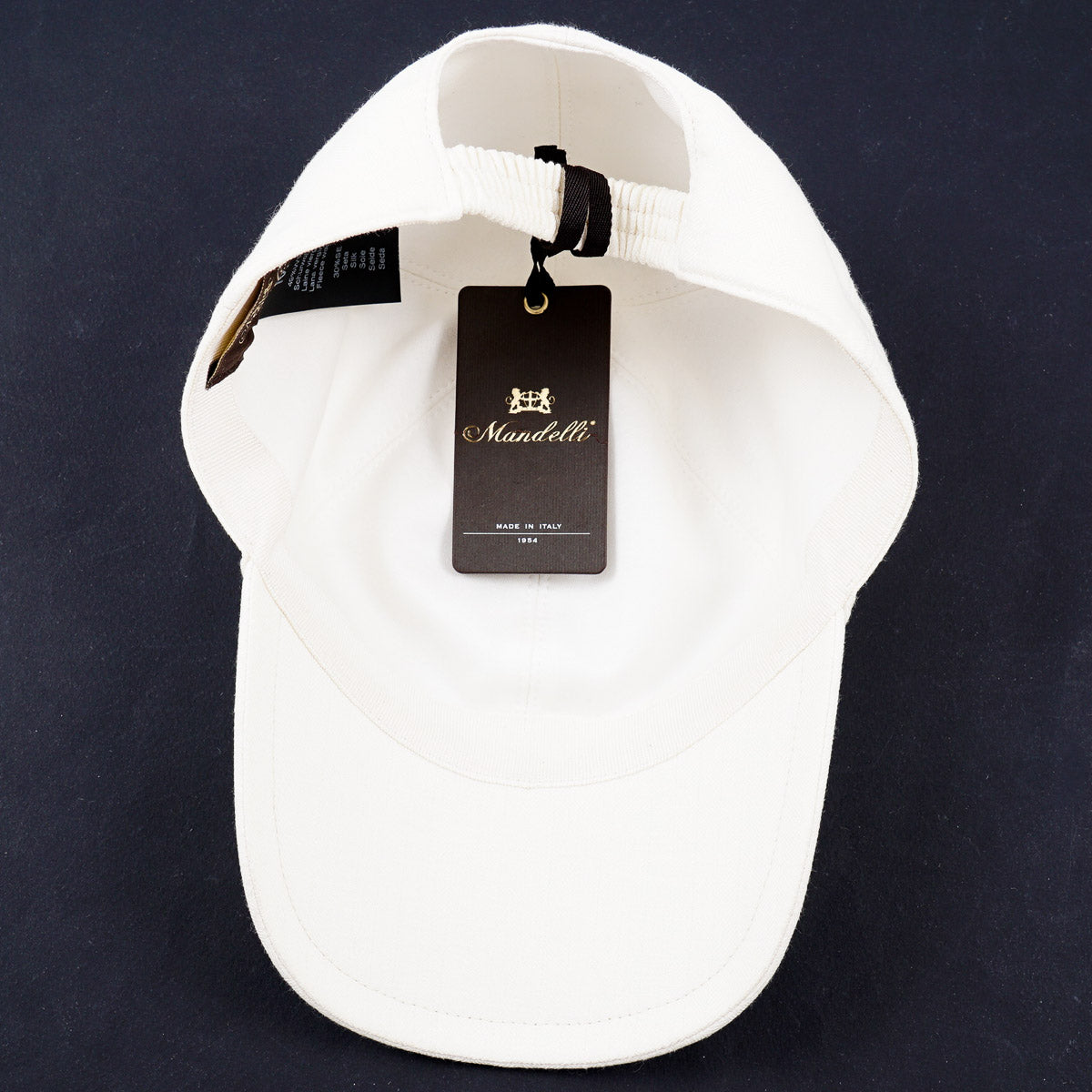 Enrico Mandelli Wool-Silk-Linen Baseball Cap