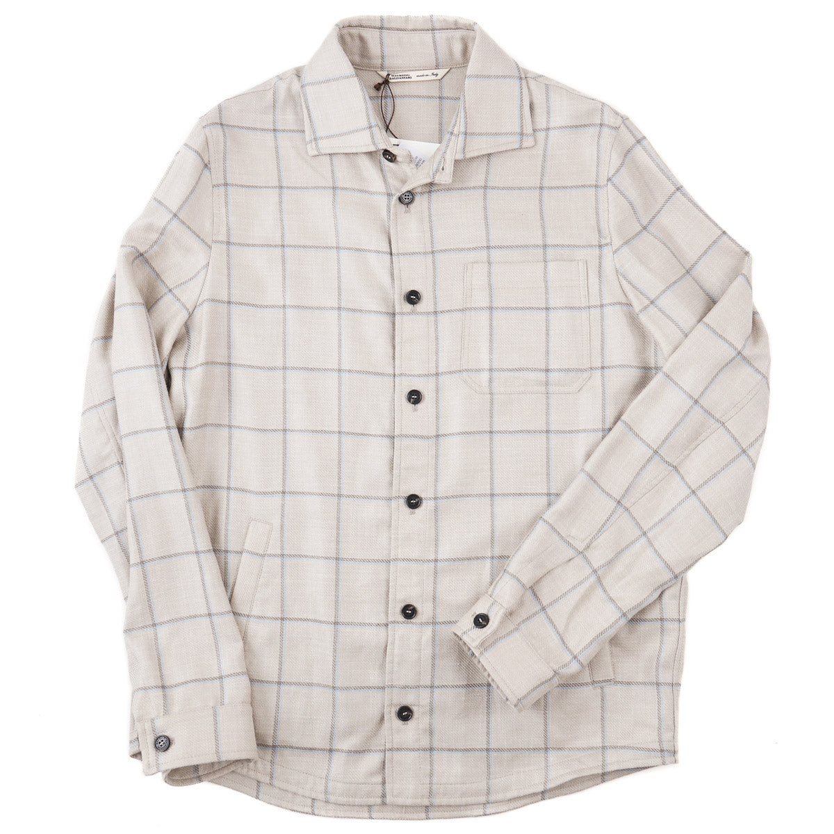 Maurizio Baldassari Cashmere-Silk-Linen Overshirt