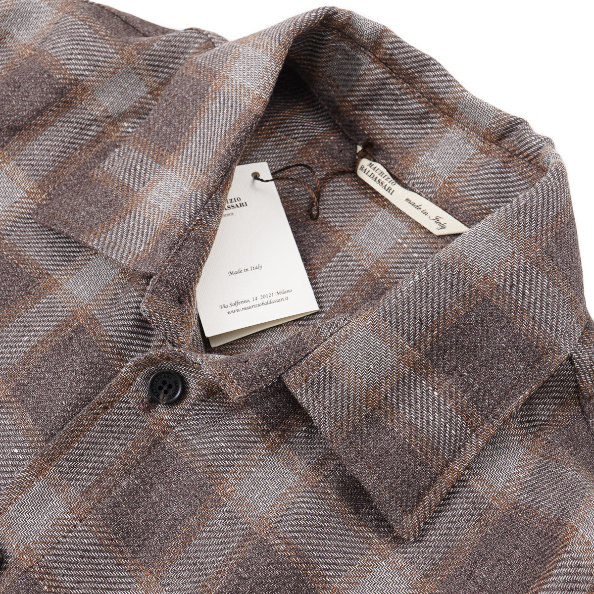 Maurizio Baldassari Linen-Blend Overshirt