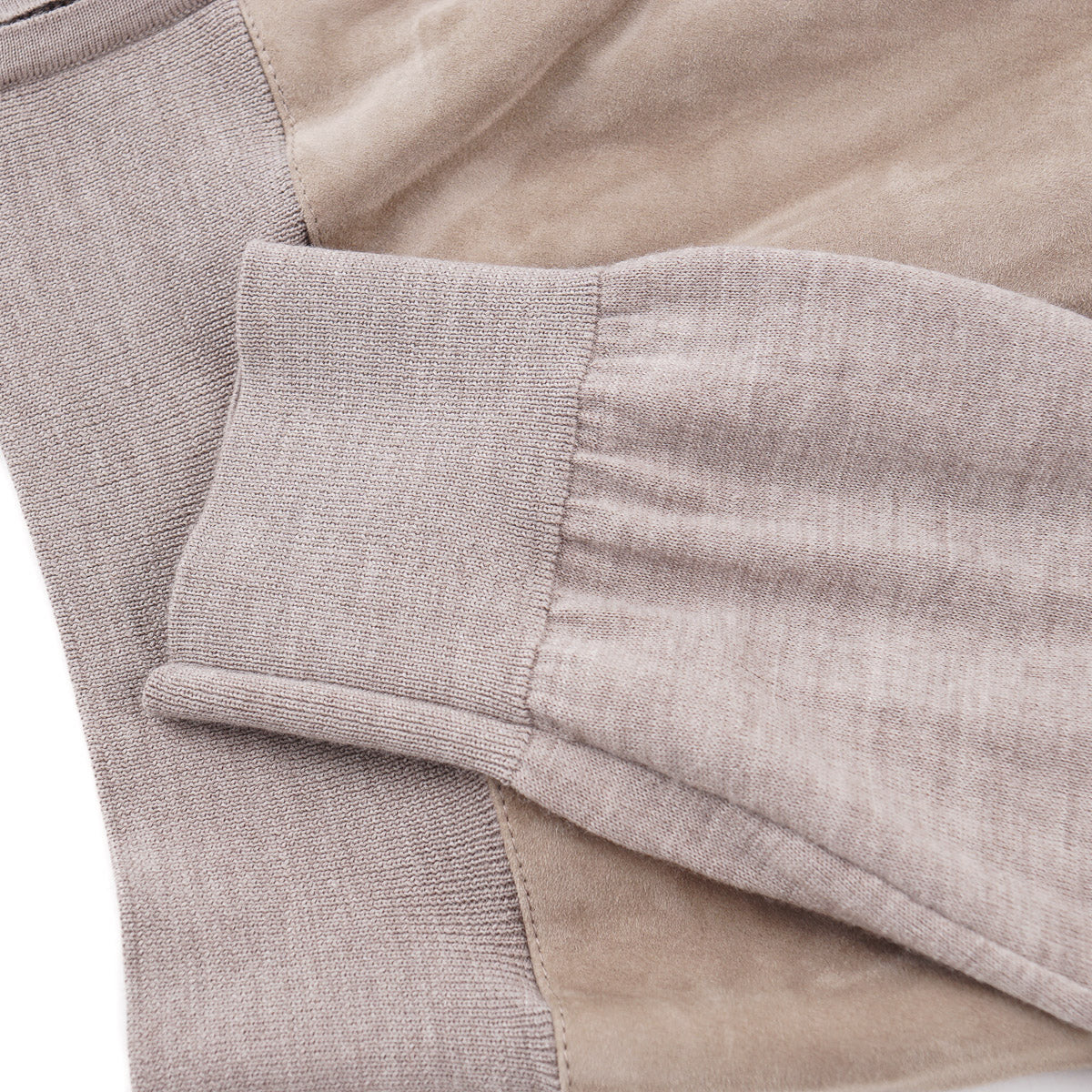 Maurizio Baldassari Merino and Suede Cardigan