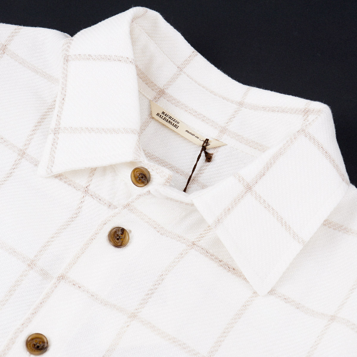 Maurizio Baldassari Linen-Cotton Overshirt - Top Shelf Apparel