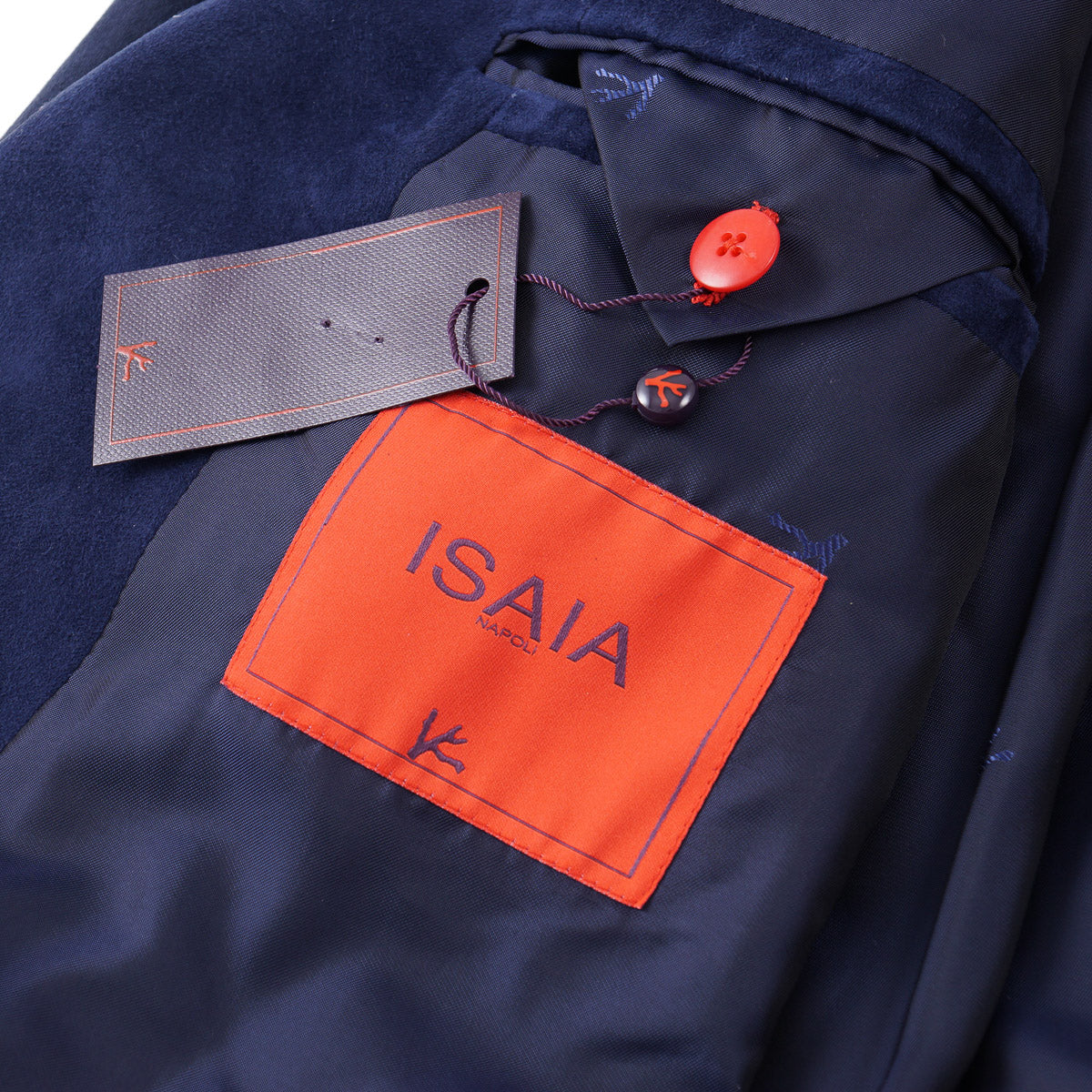 Isaia Soft Lamb Suede Leather Blazer