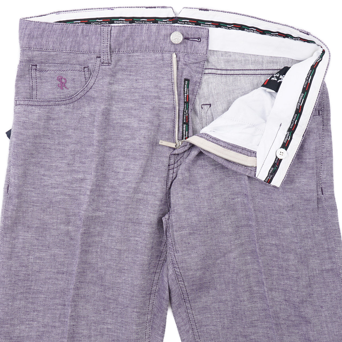 Stefano Ricci Linen-Cotton 5-Pocket Pants