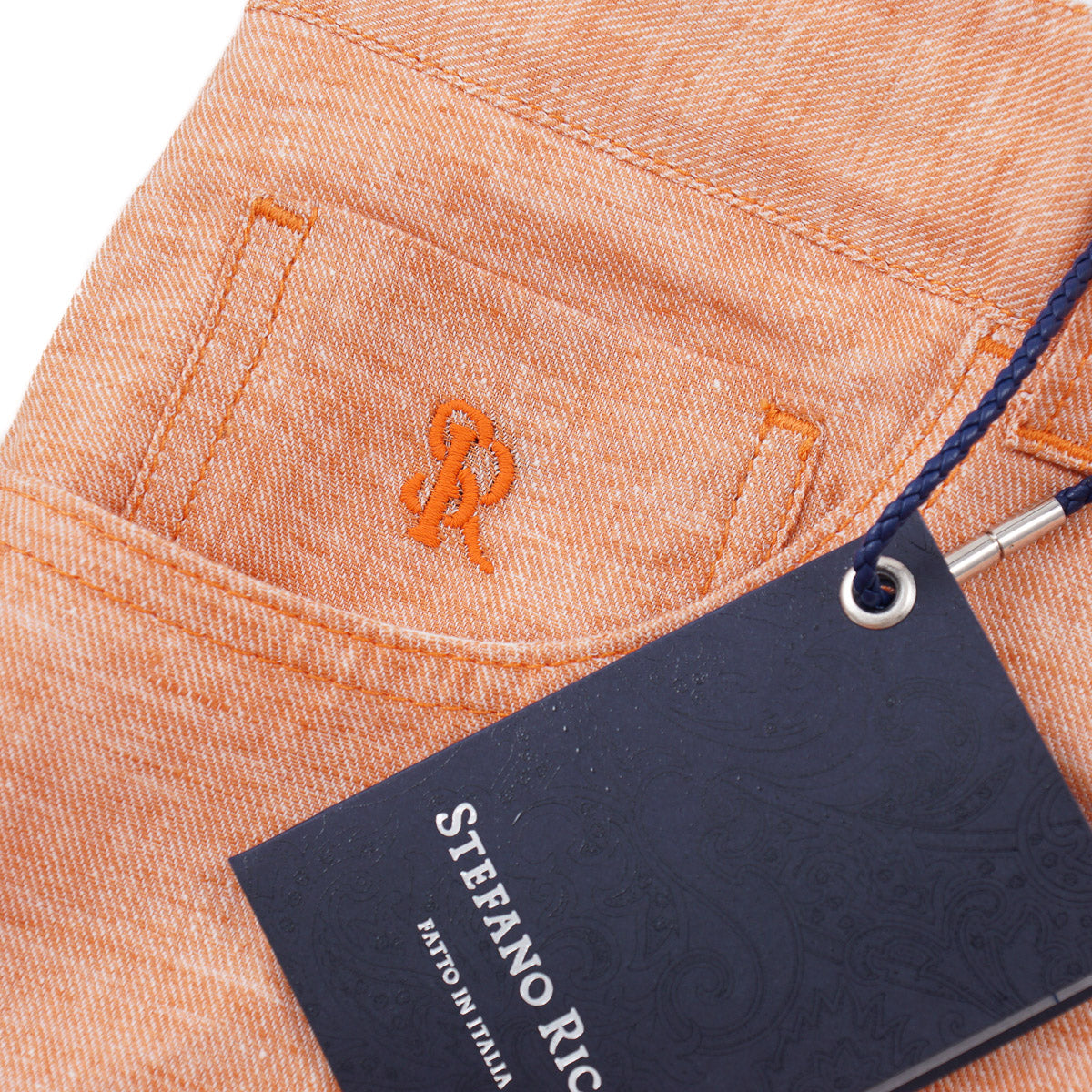 Stefano Ricci Linen-Cotton 5-Pocket Pants