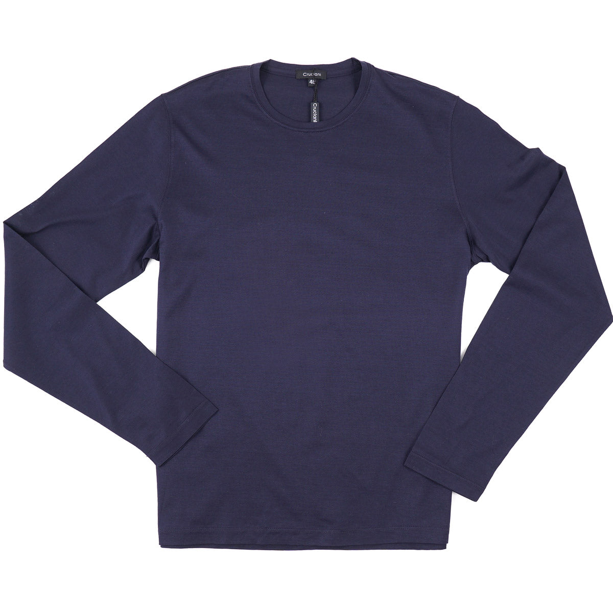 Cruciani Long-Sleeve Superfine Cotton Tee - Top Shelf Apparel