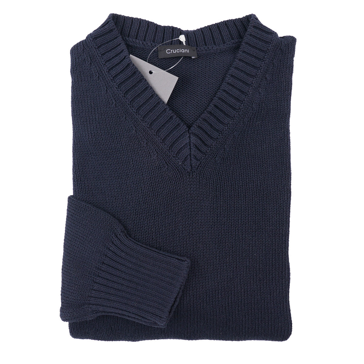 Cruciani Heavier Knit Cotton Sweater - Top Shelf Apparel
