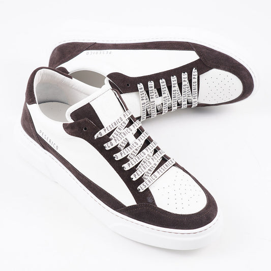 Peserico Leather and Suede Sneakers - Top Shelf Apparel