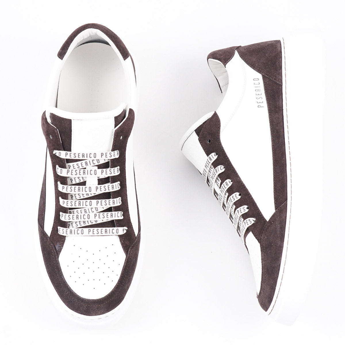 Peserico Leather and Suede Sneakers - Top Shelf Apparel