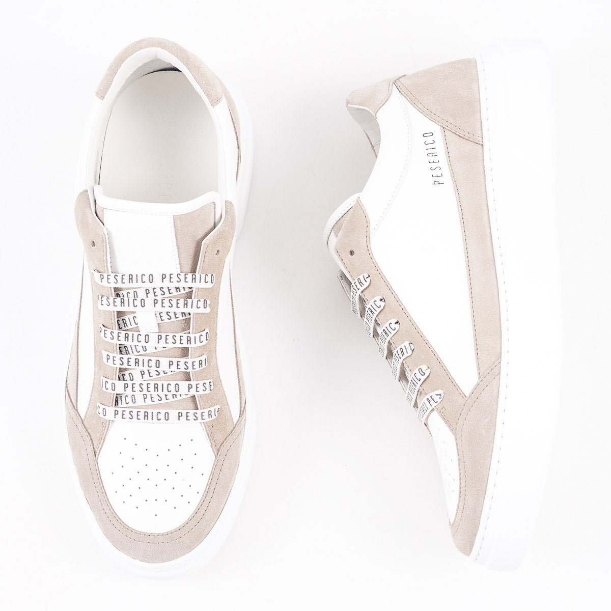 Peserico Leather and Suede Sneakers - Top Shelf Apparel