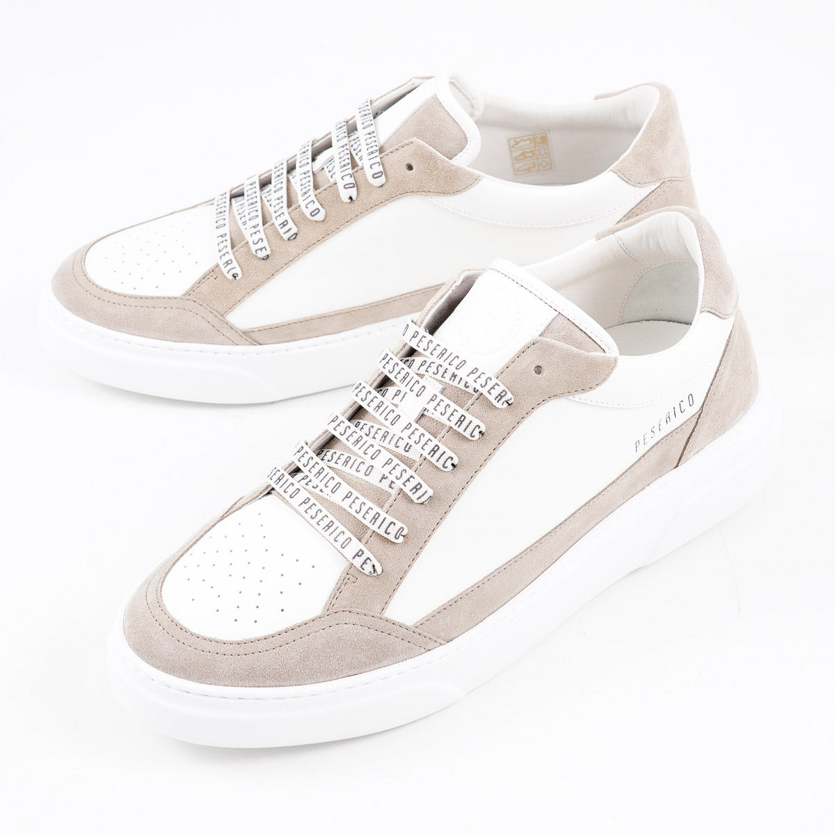 Peserico Leather and Suede Sneakers - Top Shelf Apparel