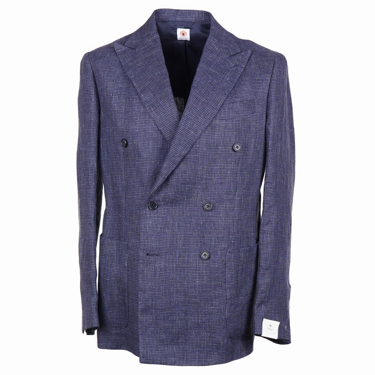 Luigi Borrelli Houndstooth Linen Sport Coat - Top Shelf Apparel
