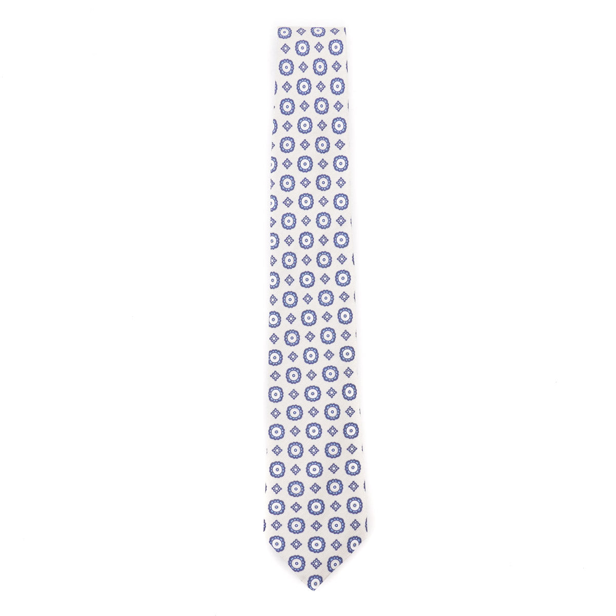 Luigi Borrelli Narrow Printed Silk Tie - Top Shelf Apparel
