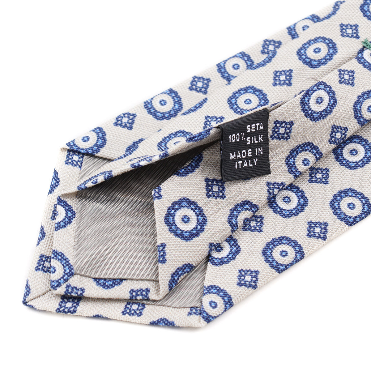 Luigi Borrelli Narrow Printed Silk Tie - Top Shelf Apparel