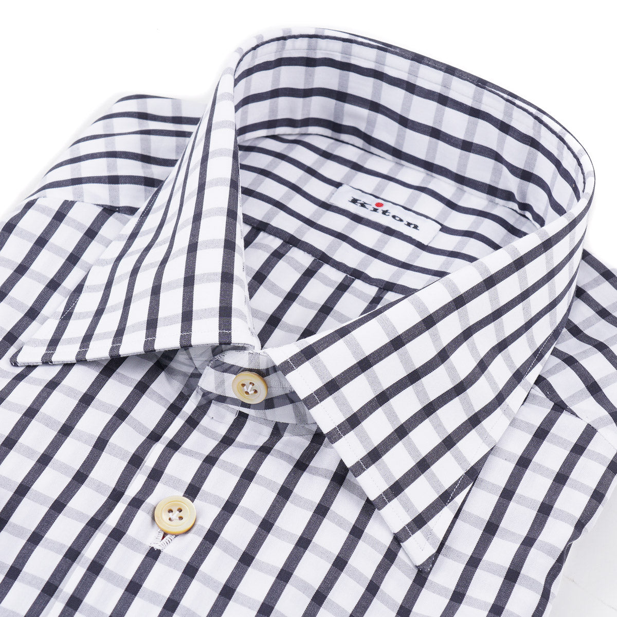 Kiton Slim-Fit Cotton Dress Shirt - Top Shelf Apparel