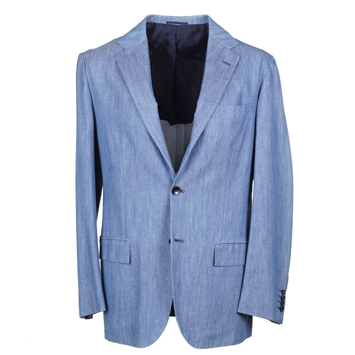 Kiton Denim Cotton Sport Coat - Top Shelf Apparel
