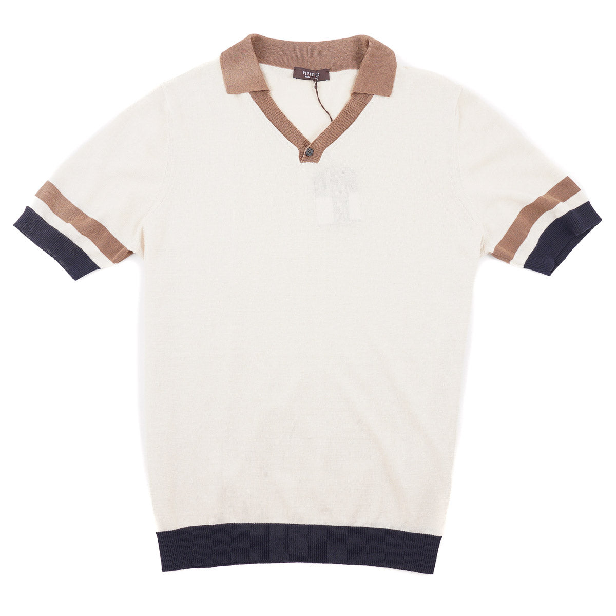 Cotton Linen Knit Polo