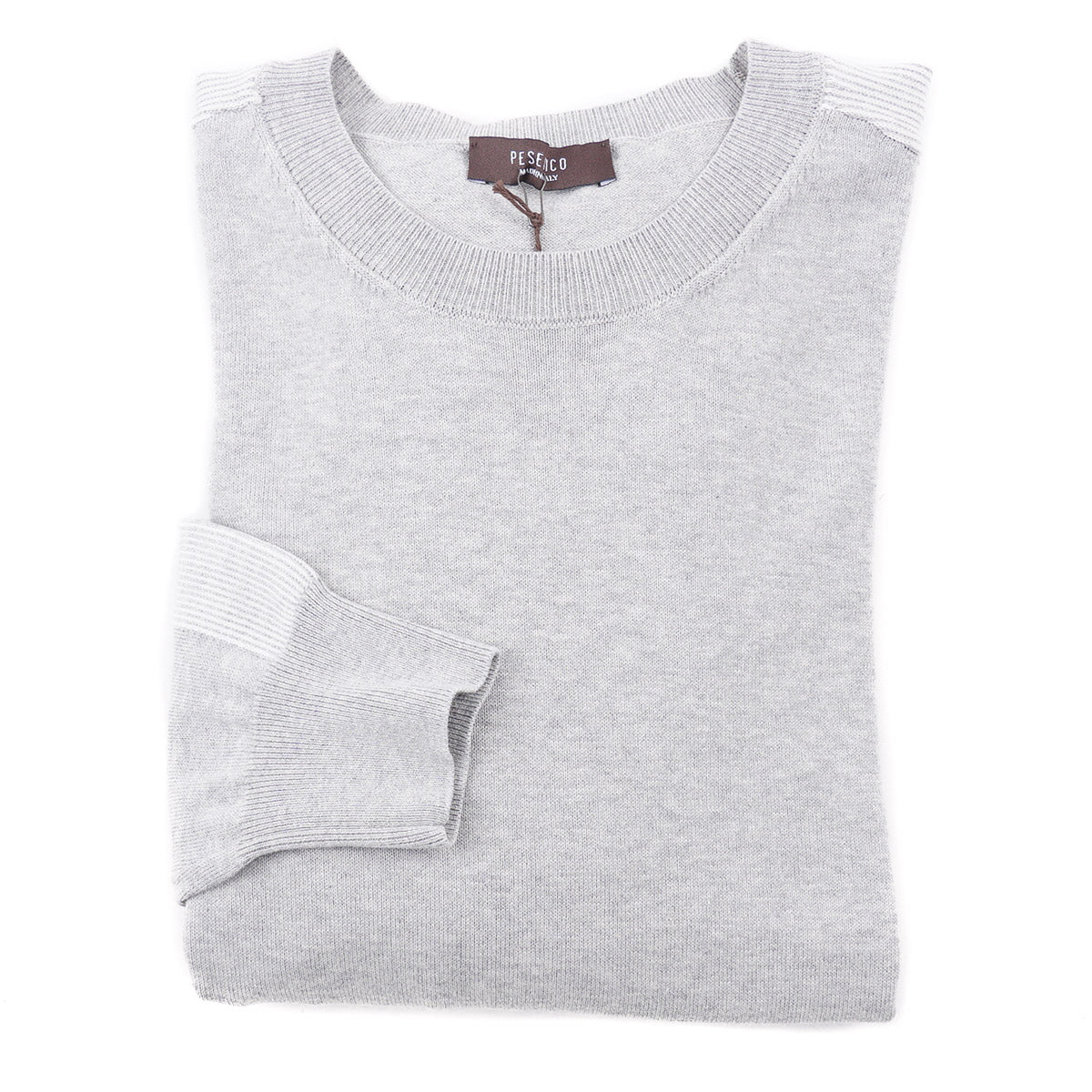 Peserico Cotton Sweater with Stripe Detail - Top Shelf Apparel