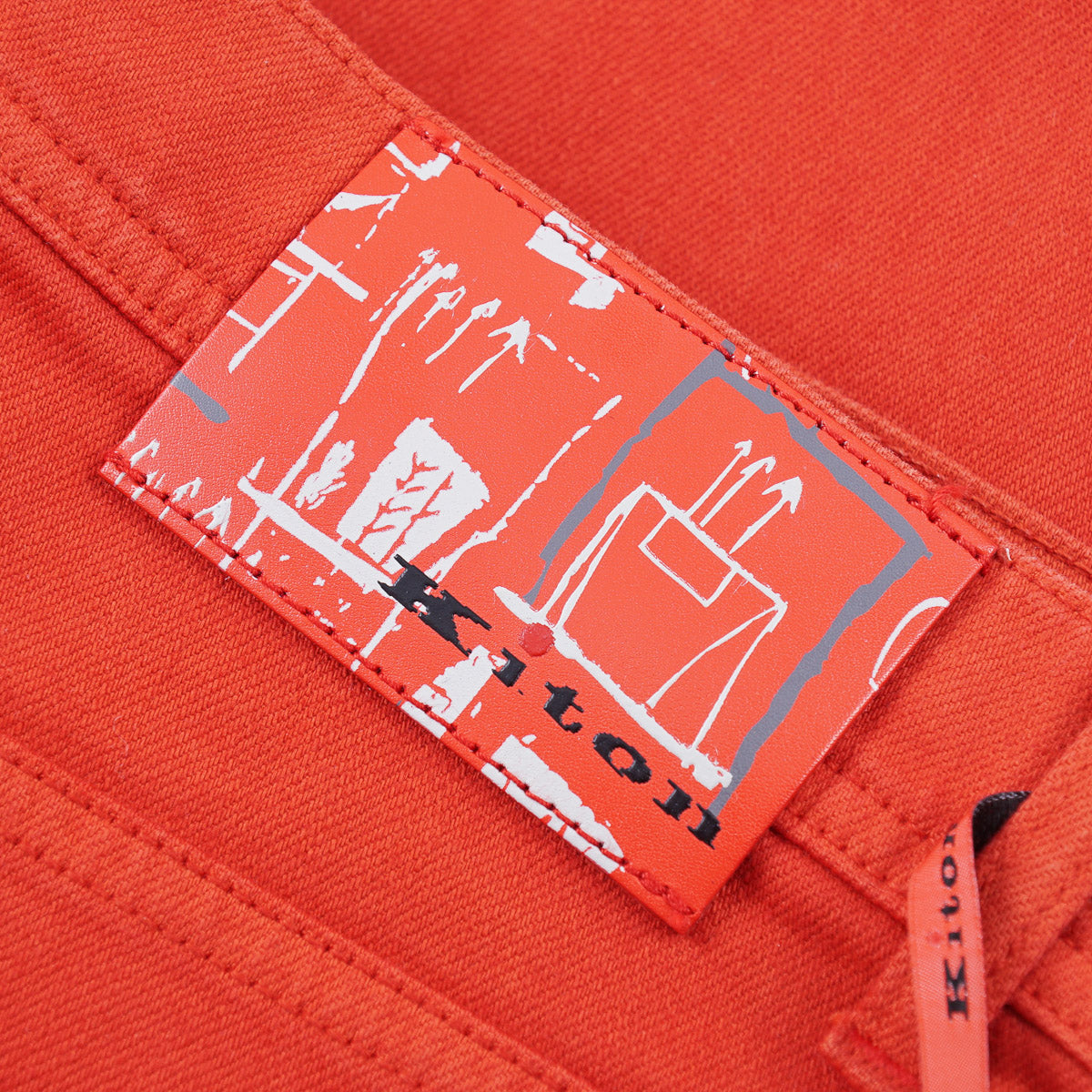 Kiton Red Stretch Denim Jeans - Top Shelf Apparel