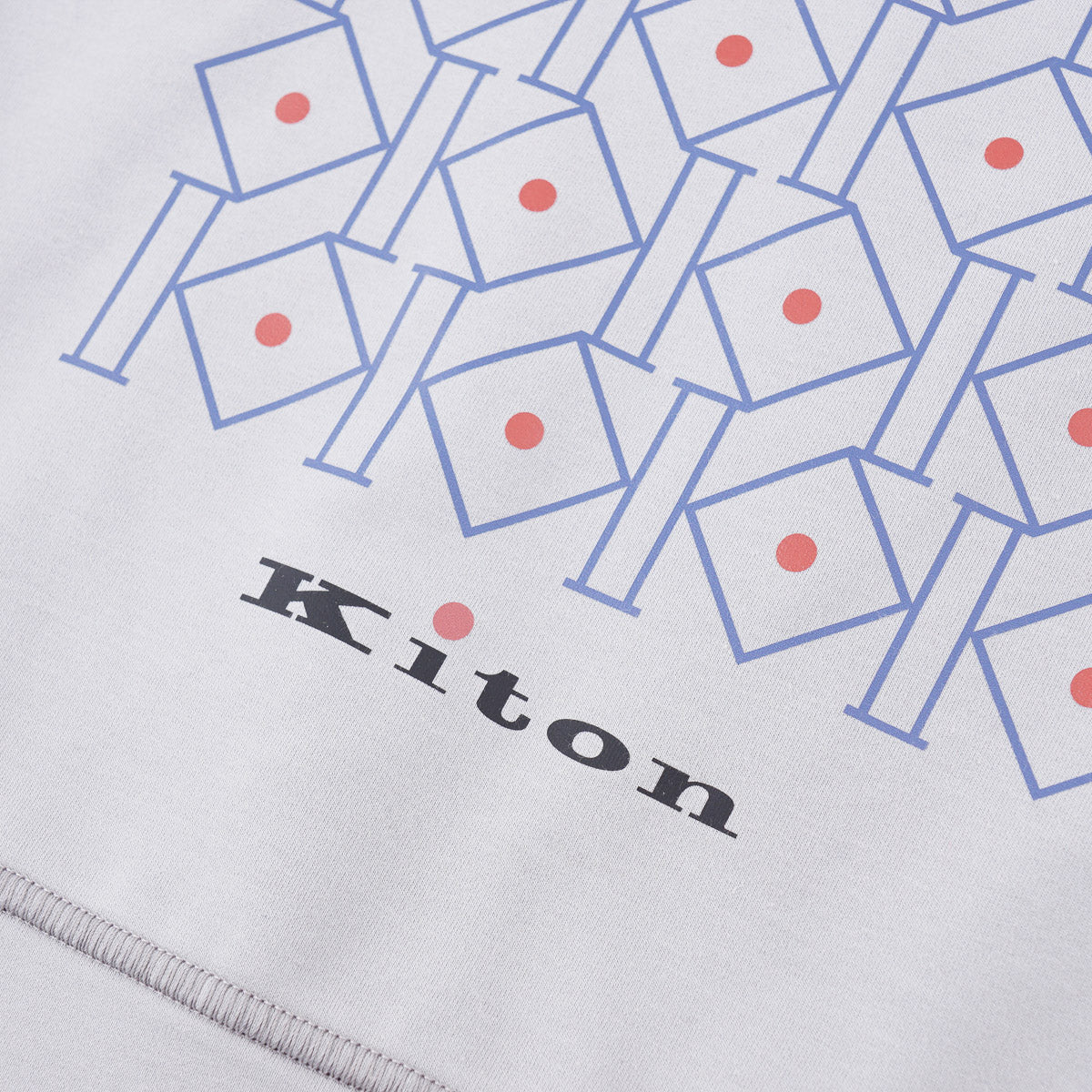 Kiton Cotton Sweatshirt with Graphic Print - Top Shelf Apparel