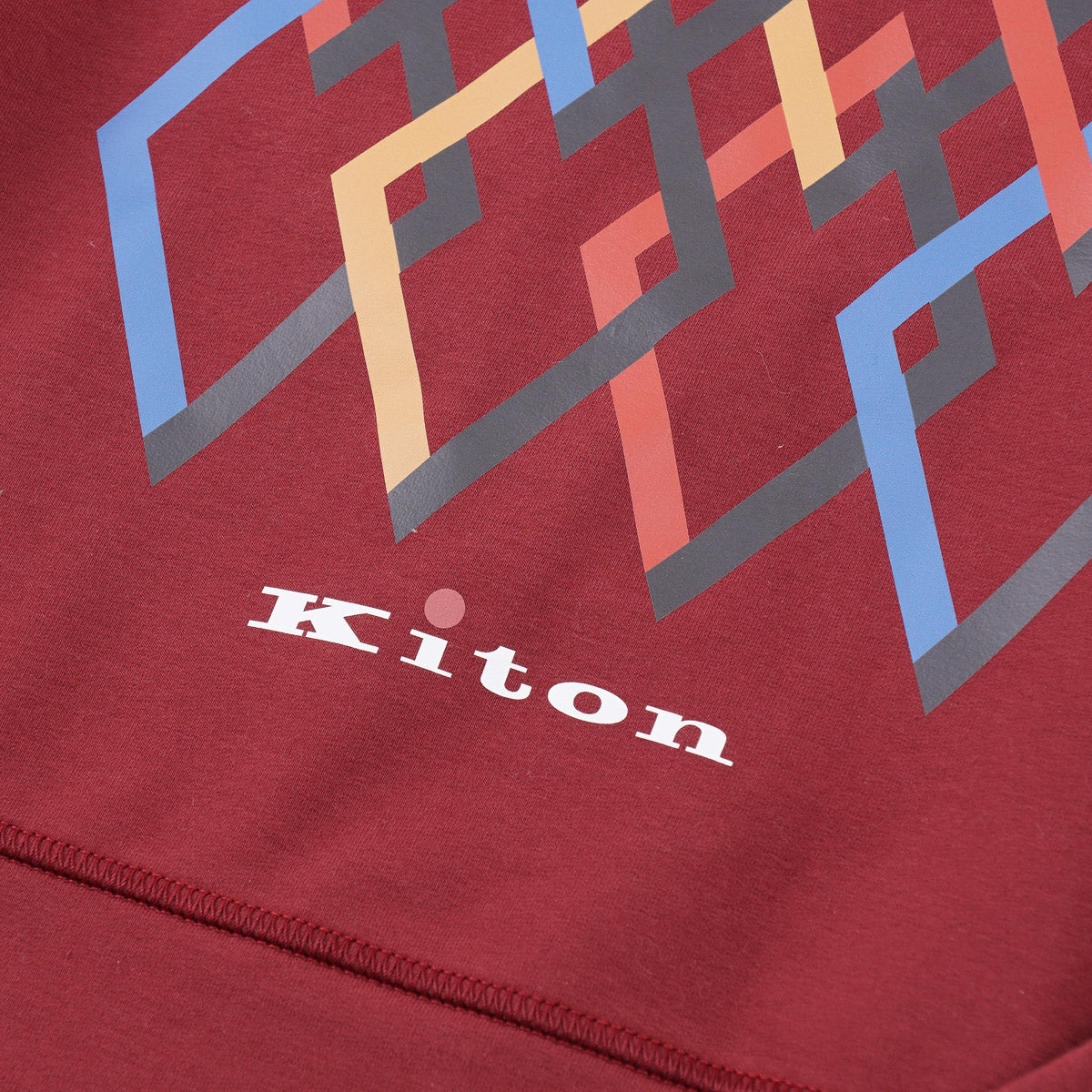 Kiton Cotton Sweatshirt with Graphic Print - Top Shelf Apparel