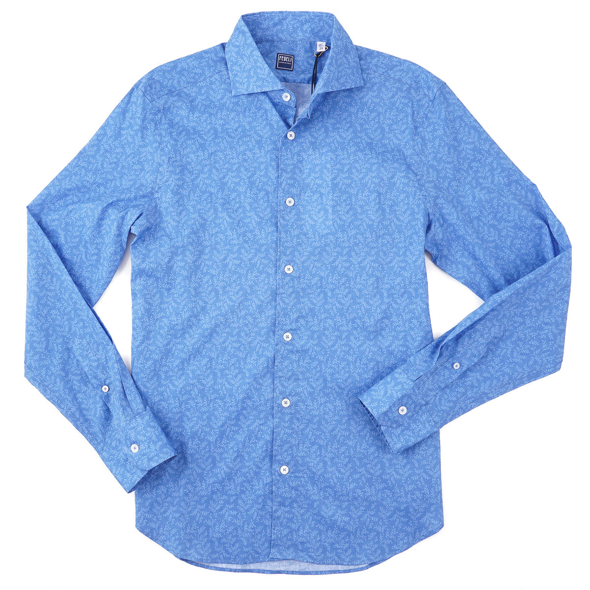 Fedeli Lightweight Printed Cotton Shirt Top Shelf Apparel