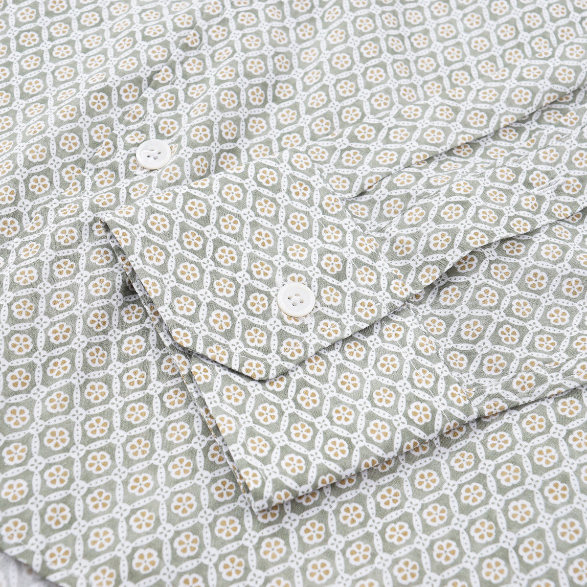 Fedeli Lightweight Printed Cotton Shirt - Top Shelf Apparel