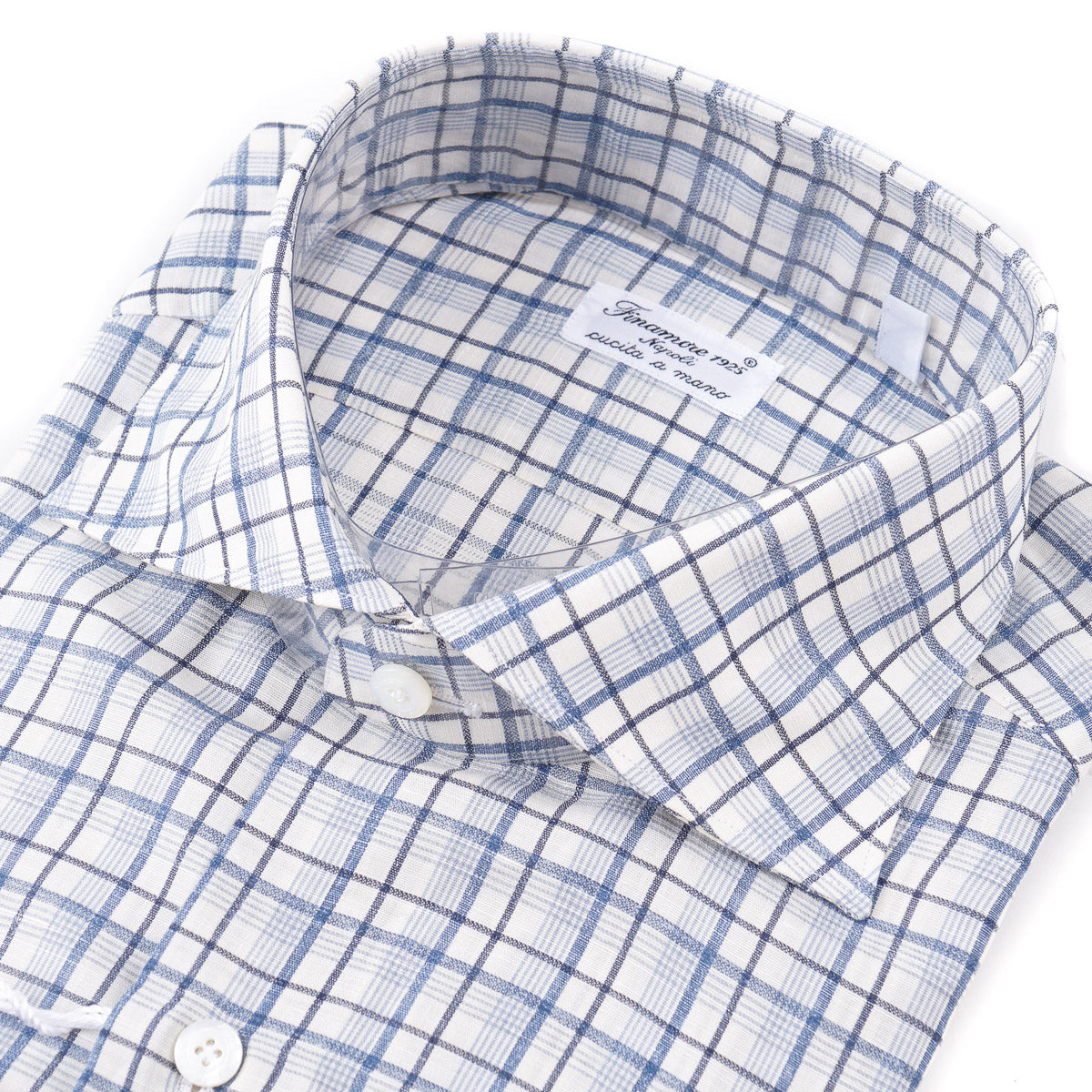 Finamore Riva Cotton-Linen Dress Shirt - Top Shelf Apparel