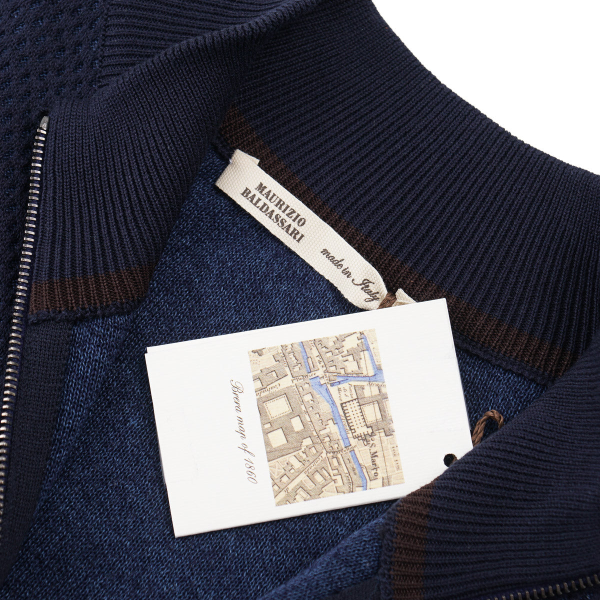 Maurizio Baldassari Full-Zip Cardigan Sweater - Top Shelf Apparel