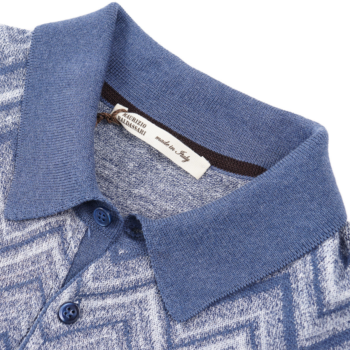 Maurizio Baldassari Cotton-Linen-Silk Polo - Top Shelf Apparel