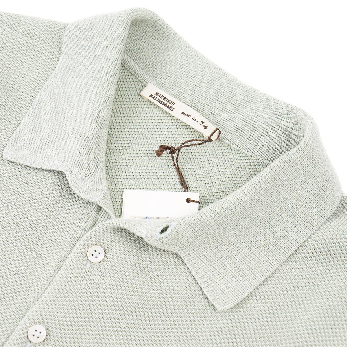 Maurizio Baldassari Pique Knit Cotton Polo - Top Shelf Apparel