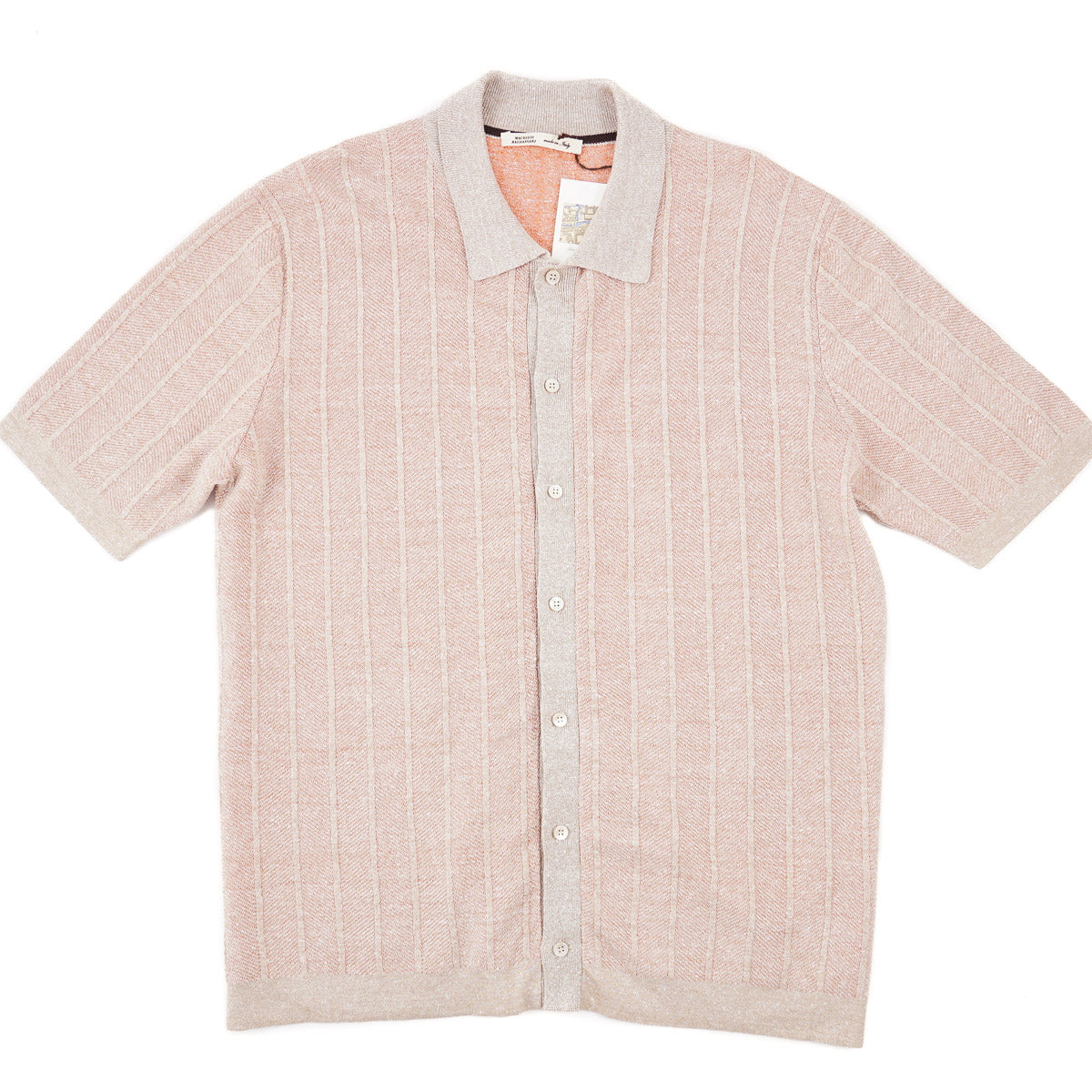 Maurizio Baldassari Linen-Cotton Knit Shirt - Top Shelf Apparel