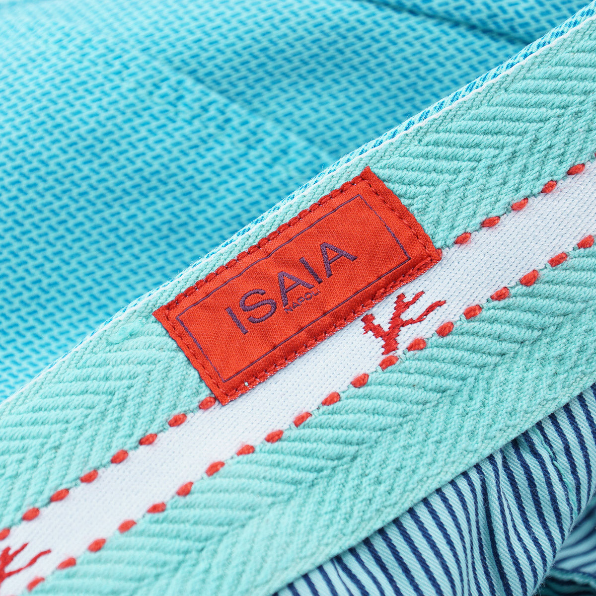 Isaia Printed Cotton Bermuda Shorts