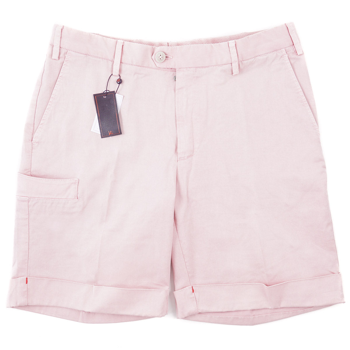 Isaia Garment-Dyed Cotton Shorts