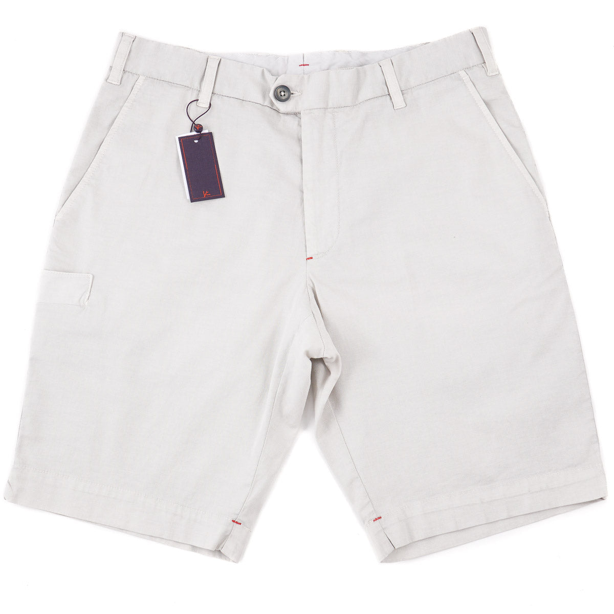 Isaia Extrafine Woven Cotton Shorts